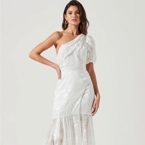 Astr the label Santorini one shoulder dress NWT
